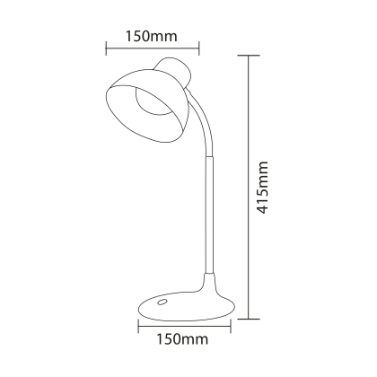 Світильник настільний LED AYSU 10W білий, Horoz Electric, 049-034-0010-010