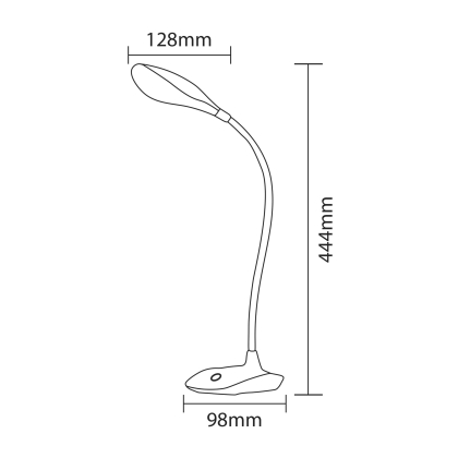 Світильник настільний LED ASLI 9W білий, Horoz Electric, 049-035-0009-010