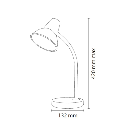 Світильник настільний LED BESTE 5W чорний, Horoz Electric, 049-037-0005-020