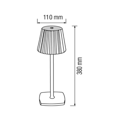 Світильник настільний LED MERIDA 3CCT 3W білий, Horoz Electric, 050-001-0001-010