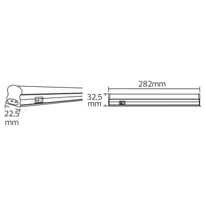 Світлодіодний світильник лінійний SIGMA-4-4W 4200К, Horoz Electric, 052-001-0030-030