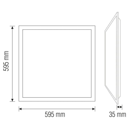 Світлодіодний світильник врізний PLAZMA-45 45W 4200К, Horoz Electric, 056-010-0045-030