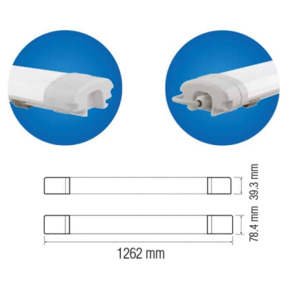 Світлодіодний світильник вологозахищений NEHIR-36 36W 4200К, Horoz Electric, 059-003-0036-020