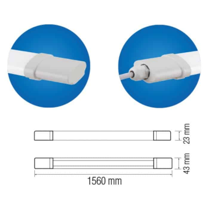 Світлодіодний світильник вологозахищений IRMAK-45 45W 4200K, Horoz Electric, 059-004-0045-020