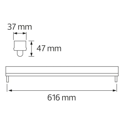 Корпус для LED ламп TUBOFIX-60, Horoz Electric, 061-001-0060-010