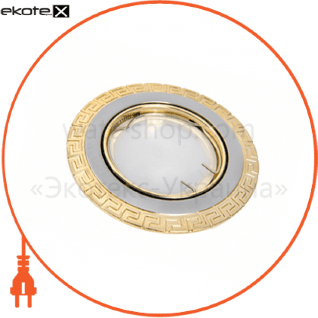 світильник точковий поворотний DELUX HDL16147R 50Вт G5.3 хром-золото, Delux, 10082422