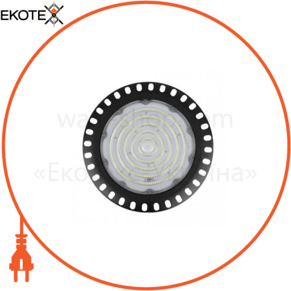 Світильник підвісний вологоз.LED 300W 6400K 30000Lm 85-265V IP65 d-мм.чорний/1/4