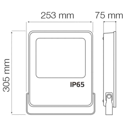 Прожектор світлодіодний LEOPAR-100 100W 6400К, Horoz Electric, 068-006-0100-010