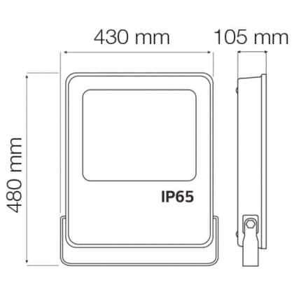 Прожектор світлодіодний LEOPAR-400 400W 6400К, Horoz Electric, 068-006-0400-010