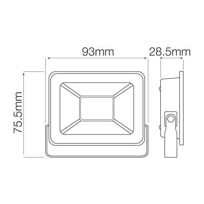 Прожектор світлодіодний ASLAN-10 10W 6400K, Horoz Electric, 068-010-0010-010