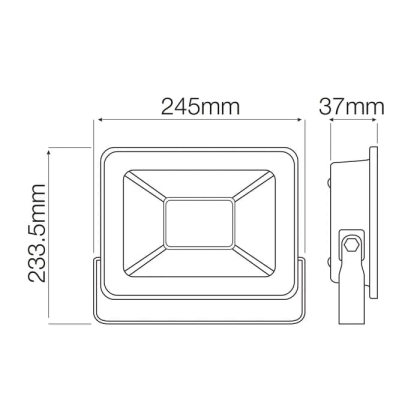 Прожектор світлодіодний ASLAN-100 100W 2700K, Horoz Electric, 068-010-0100-030
