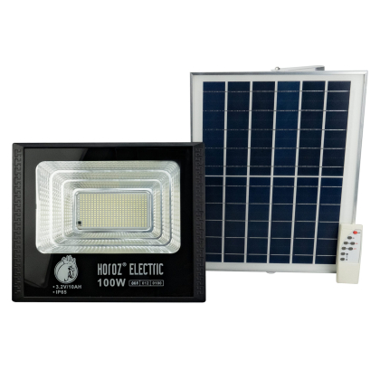 Прожектор світлодіодний з сонячною панеллю TIGER-100 100W 6400K, Horoz Electric, 068-012-0100-010