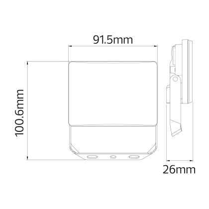 Прожектор світлодіодний PEGASUS-10 10W 6400K, Horoz Electric, 068-024-0010-010
