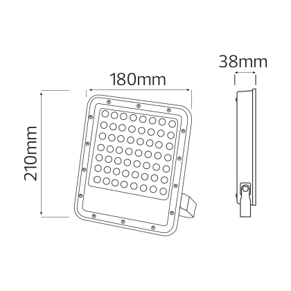 Прожектор світлодіодний OSELO-50 50W 6400K, Horoz Electric, 068-025-0050-010