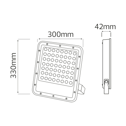 Прожектор світлодіодний OSELO-300 300W 6400K, Horoz Electric, 068-025-0300-020