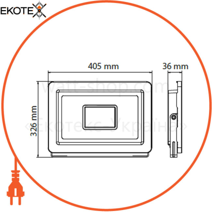 Прожектор SMD LED 200W 6400K 18000Lm 100-265V IP65 чорний/4