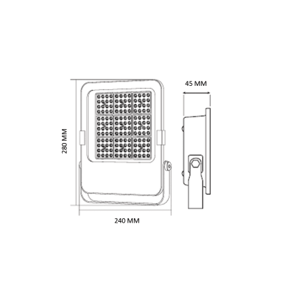 Прожектор світлодіодний BORNEO-100 100W 6400K, Horoz Electric, 068-033-0100-010