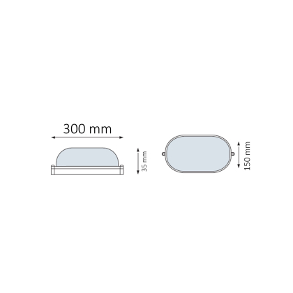 Світлодіодний світильник вологозахищений FARADAY-36 36W IP65 6400К білий, Horoz Electric, 071-015-0036-030