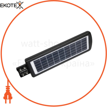 Світильник консольний з д/р. на сонячній панелі LED 300W 6400K 1567Lm 5м. чорний/1/3