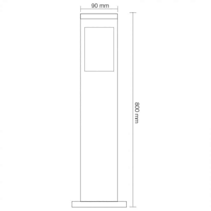 Світильник садово-парковий KAVAK/SQ-5 Е27, Horoz Electric, 075-015-0005-010