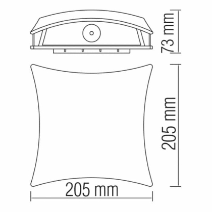 Світлодіодний світильник садово-парковий TAFLAN, Horoz Electric, 076-006-0006-010