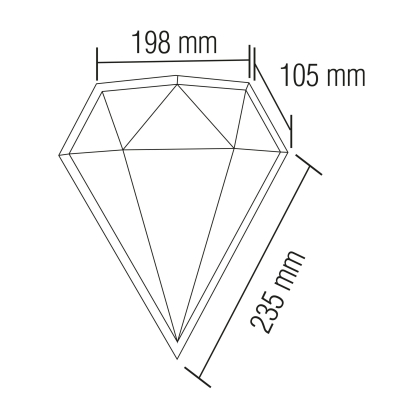 Світлодіодний світильник садово-парковий CARAT, Horoz Electric, 076-071-0012-010