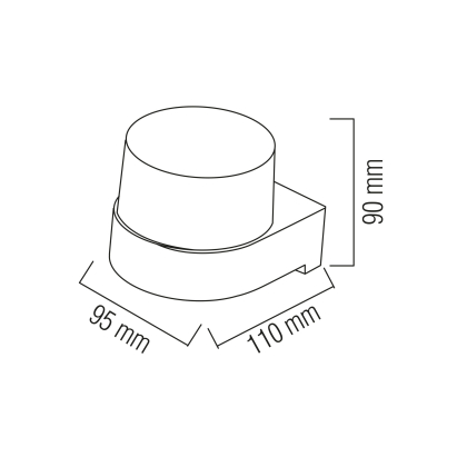 Світильник садово-парковий KING-5/R 5W 4200K чорний, Horoz Electric, 076-082-0001-010