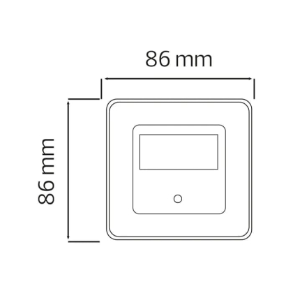 Світлодіодний світильник сходовий DIAMOND 2W (з датчиком), Horoz Electric, 079-026-0002-020