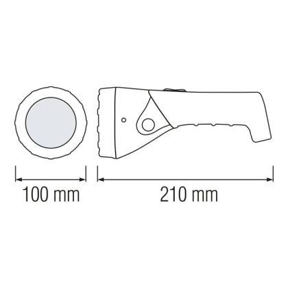 Ліхтарик PUSKAS-3 0.9W жовтий, Horoz Electric, 084-005-0003-010