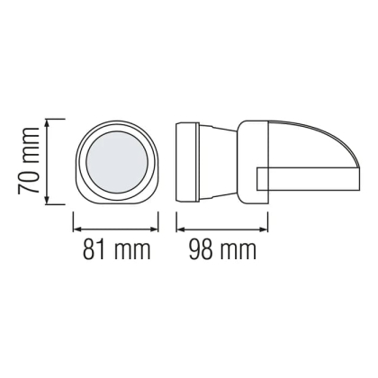 Ліхтарик BECKHAM-1 1W жовтий, Horoz Electric, 084-007-0001-010