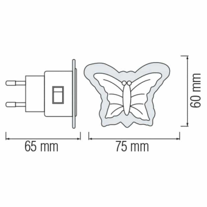 Нічник led DUFFY синій, Horoz Electric, 085-001-0005-014