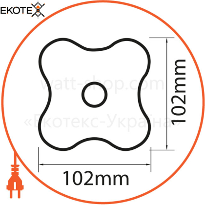 Нічник LED 1W 6400K 100Lm з сенсорм 220-240V/1/100