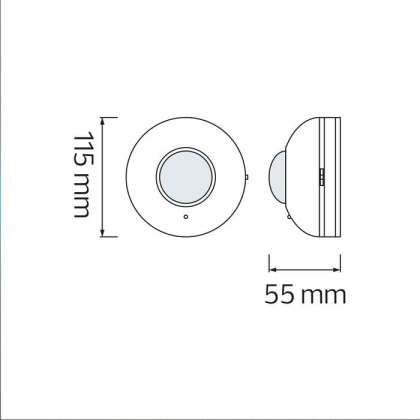 Датчик FOCUS білий, Horoz Electric, 088-001-0001-010
