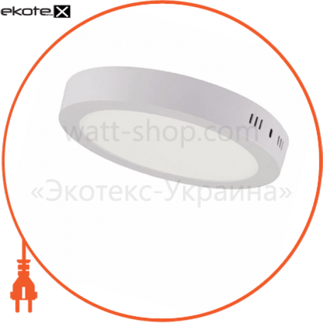 Horoz Electric 016-025-0018-010 светильник накладной led 18w 6000k 1300lm 165-260v d-210мм белый круг.