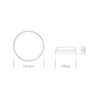 Світильник світлодіодний GLOBAL 1-GBH-02-1250-C 12W 5000K, Global, 1-GBH-02-1250-C