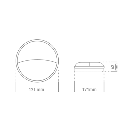 Антивандальний LED-світильник GLOBAL 1-GBH-07-1550-C 15W 5000K, Global, 1-GBH-07-1550-C