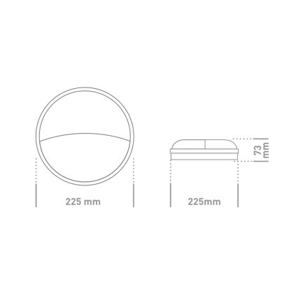 Антивандальний LED-світильник GLOBAL 1-GBH-07-2050-C 20W 5000K, Global, 1-GBH-07-2050-C