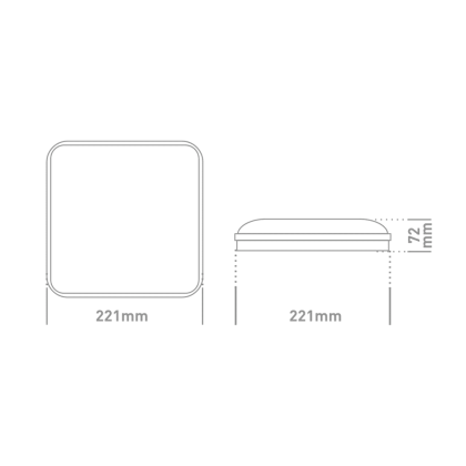 Антивандальний LED-світильник GLOBAL 1-GBH-08-2050-S 20W 5000K, Global, 1-GBH-08-2050-S