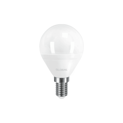 LED лампа Global G45 F 5W тепле світло E14 (1-GBL-143), Global, 1-GBL-143