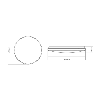 Функціональний настінно-стельовий світильник GLOBAL Functional Light 48W 3000-6500K 02-C, Global, 1-GFN-48TW-02-C