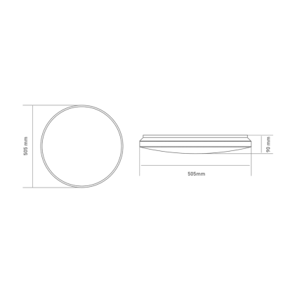 Функціональний настінно-стельовий світильник GLOBAL Functional Light 72W 3000-6500K 02-C, Global, 1-GFN-72TW-02-C