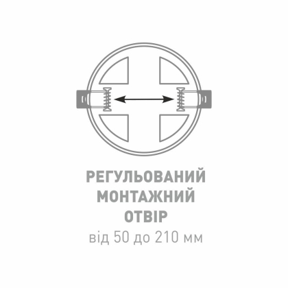 LED-світильник точковий врізний GLOBAL SP adjustable 18W, 4100K (коло), Global, 1-GSP-01-1841-C