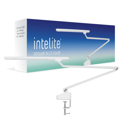 Розумна настільна лампа Intelite IDL 12W (димінг, температура) біла, Intelite, 1-IDL-12TW-WT