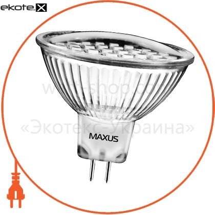 Maxus 1-LED-126 led лампа mr16 3 18smd 1.4w 6500k 12v gu5.3 maxus
