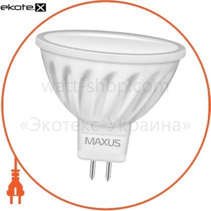 Maxus 1-LED-232 led лампа mr16 4.5w 4100k 220v gu5.3 cr maxus
