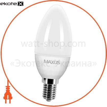 Maxus 1-LED-237 led лампа c37 cl-f 4.5w 3000k 220v e14 cr maxus