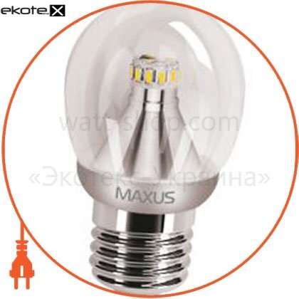 Maxus 1-LED-264 led лампа 4w яркий свет g45 е27 220v (1-led-264)