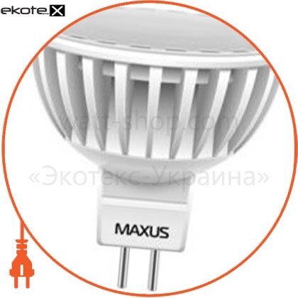 LED лампа 5W тепле світло MR16 GU5.3 220V (1-LED-275), Maxus, 1-LED-275