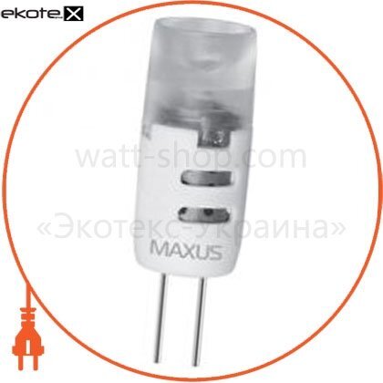 Maxus 1-LED-277 led лампа 1.5w теплый свет g4 12v (1-led-277)