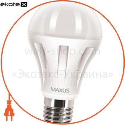 Maxus 1-LED-287 led лампа 10w теплый свет а60 е27 220v (1-led-287)